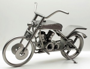 Motorrad aus Metall